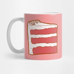 Red Velvet Cake Slice Mug